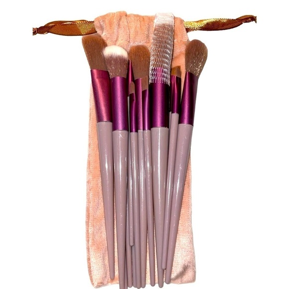 BOUTIQUE 13pc Makeup Brush Set NWT clean- beauty, self-care beauty- rocks TAUPE - Picture 2 of 7